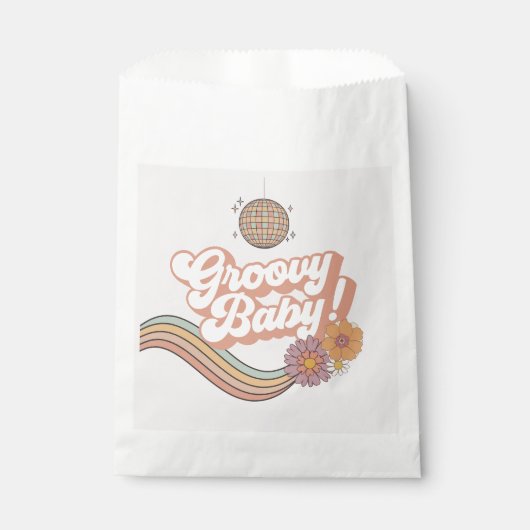 Groovy Baby Dusche Gastgeschenke Bag Geschenktütchen (Vorderseite)