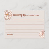 Groovy Baby Dusche Kinderkarte Begleitkarte (Vorderseite)