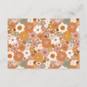 Groovy Baby Dusche Kinderkarte Begleitkarte (Rückseite)