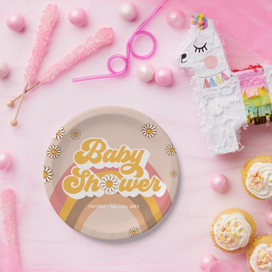 Groovy Baby Dusche Party Teller (Party)