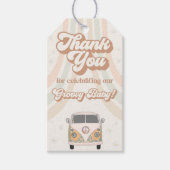 Groovy Baby Dusche Retro 70er Thema Gefallen Geschenkanhänger (Vorderseite)