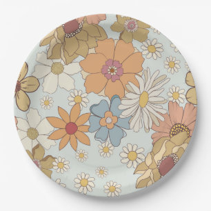 Groovy Baby Dusche Retro Party Teller