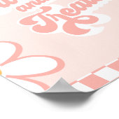 Groovy Baby Dusche Süßigkeiten und Leckereien Unte Poster (Ecke)