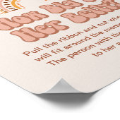 Groovy Baby Dusche wie groß ist ihr Bauchspiel Poster (Ecke)