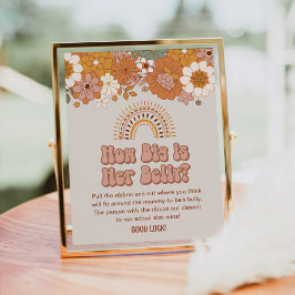 Groovy Baby Dusche wie groß ist ihr Bauchspiel Poster