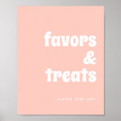 Groovy Baby Hippie Retro Baby Dusche Gefallen Zeic Poster (Vorne)