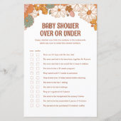 Groovy Baby Over oder Under Game (Vorderseite)