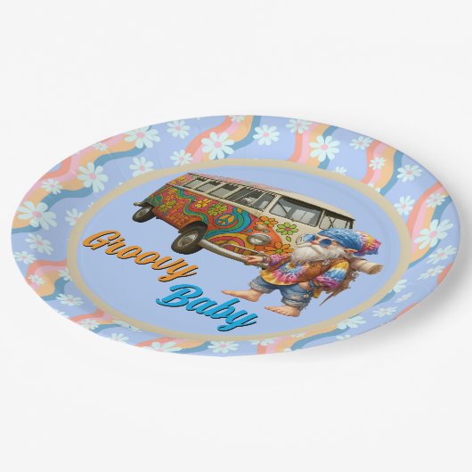Groovy Baby  Pappteller (Schrägansicht)