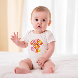 Groovy Baby Retro Baby Bodysuit Baby Strampler