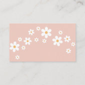 Groovy Baby Retro Baby Dusche Diaper Tombola Begleitkarte (Rückseite)