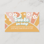 Groovy Baby Retro Baby Showbucher Enclosu Begleitkarte (Vorderseite)