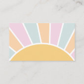 Groovy Baby Retro Baby Shower Book Request Begleitkarte (Rückseite)