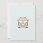 Groovy Baby Retro Rainbow Baby ShowParty Einladung (Rückseite)