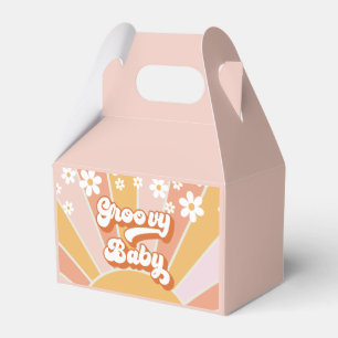 Groovy Baby Retro Sonnenschein Gänseblümchen Boho Geschenkschachtel
