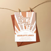 Groovy Baby Retro Sun Bohemisch Baby Dusche Einladung