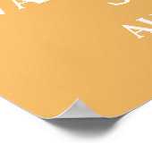 Groovy Baby Retro Sunshine Baby Dusche Begrüßung Poster (Ecke)