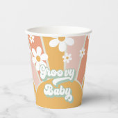 Groovy Baby Retro Sunshine Baby Duschpapier Tassen Pappbecher (Vorderseite)