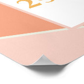 Groovy Baby Retro Sunshine Babydusche Fälligkeitsd Poster (Ecke)