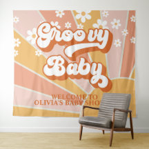 Groovy Baby Retro Sunshine Daisy Baby Showbanne
