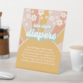 Groovy Baby Retro Sunshine Spate Night Diapers Gam Sockelschild (In SItu)