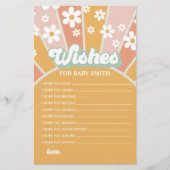 Groovy Baby Retro Sunshine Wishs for Baby Flyer (Vorne)