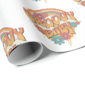Groovy Baby Retrodesign Geschenkpapier (Rolleneckpunkt)