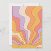 Groovy Baby Shower Einladung (Rückseite)