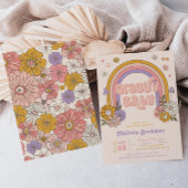 Groovy Baby Shower Einladung | Groovy Baby