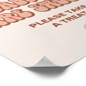 Groovy Baby Shower Fevor Sign Poster (Ecke)