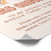 Groovy Baby Shower Time Kapsel Zeichen Poster (Ecke)