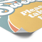 Groovy Babys sind süß Bitte nehmen Sie eine Lecker Poster (Ecke)