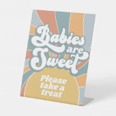 Groovy Babys sind süß Bitte nehmen Sie eine Lecker Sockelschild (Vorderseite)