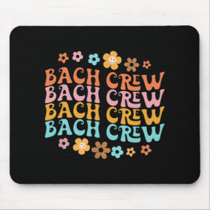Groovy Bach Crew Funny Bachelorette Brautparty Mousepad