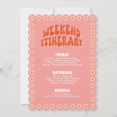 Groovy Bach - Junggeselinnen-Abschied Einladung (Rückseite)