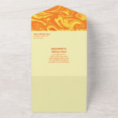 Groovy Bachelorette in einer Einladung (Außenbereich)