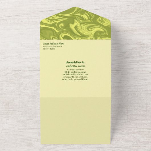 Groovy Bachelorette in einer Einladung (Außenbereich)