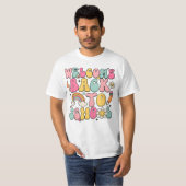 Groovy Back to School Shirt – Retro Rainbow Teache (Vorne ganz)