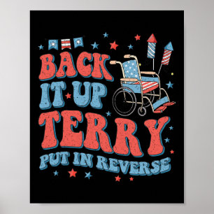 Groovy Back up Terry setzen Sie es in umgekehrte F Poster