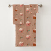 Groovy Bath Towels Retro Pastel Holiday Magic Badhandtuch Set (Insitu)