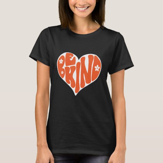 Groovy Be Kind Always Peace Signs Choose Kindness T-Shirt (Vorderseite)