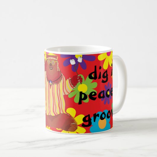 Groovy Bear Coffee Tasse (VorderseiteRechts)