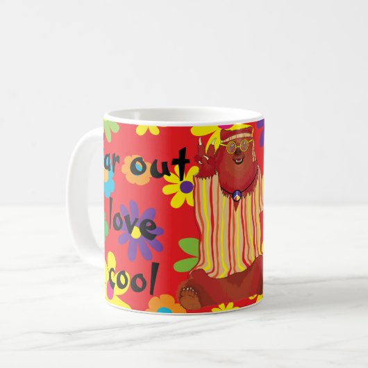 Groovy Bear Coffee Tasse (Vorderseite Links)