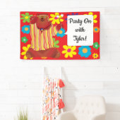 Groovy Bear Party Banner (Insitu)