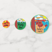 Groovy Bear Party Confetti Konfetti (Vorderseiten)