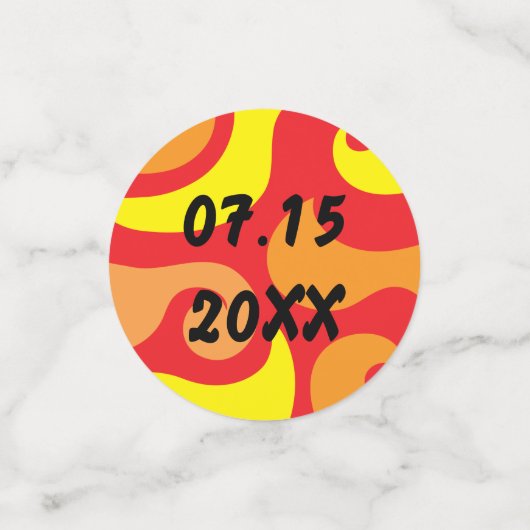 Groovy Bear Party Confetti Konfetti (Klein Vorderseite)