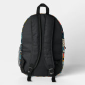 Groovy Bedruckter Rucksack (Rückseite)