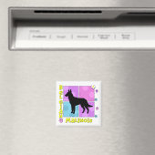 Groovy Belgium Malinois Magnet (In Situ (Geschirrspüler))