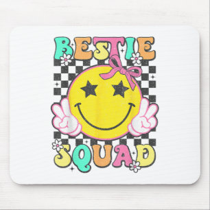 Groovy Bestie Squad Best Friends Matching Girls Pa Mousepad