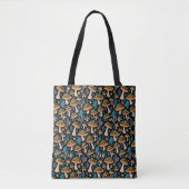 Groovy Biolumineszenz Pilz - Retro Tote Beutel Tasche (Vorderseite)