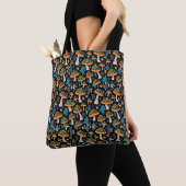 Groovy Biolumineszenz Pilz - Retro Tote Beutel Tasche (Von Nahem)